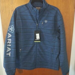 NEW! Ariat Men's Blue 2.0 Softshell Wind & Water Resistant Jacket.